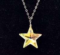 Star Pendant Necklace in Sterling Silver