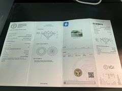 Certified 3.20 Carat Round Mixed  Cut Lab Grown Diamond