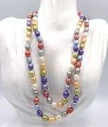 Set of 2 Honora multi color pearl necklaces