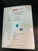 CERTIFIED 7.67 CARAT NATURAL GREEN EMERALD