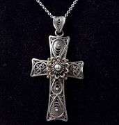 Cross Pendant Necklace in Sterling Silver