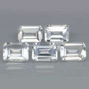 Superb 6.48ct clear white Topaz set