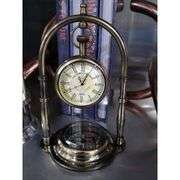 Brass Watch with Nautical Compass Stand