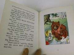 1924 Peter Rabbit & The Big Brown Bear Children's Book w/DJ