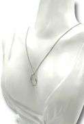 Sparkling White gold Round Brilliant Cut Diamond in Circle Pendant on Chain