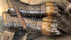 Viking Gauntlets with Brass Accents