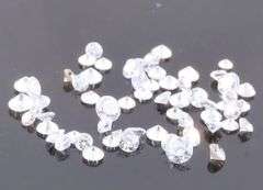 Bright white and full of fire! .86ct set of real Diamonds!
