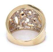 14kt Yellow gold 0.50ctw Filagree wide band