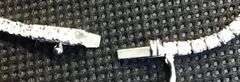 ELEGANT 14K WHITE GOLD LAB DIAMOND TENNIS NECKLACE
