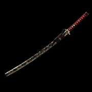Katana Japanese Samurai Sword with Real Rayskin and Hardwood Saya