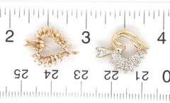 Grouping of 3 Styles of 102  Diamond Heart Pendants