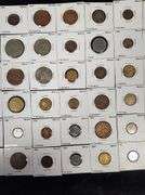 Lot Of 65 Coins From Mexico In Cardboard Holders
