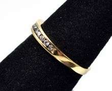 Brilliant Diamond Wedding Band in 10K Yellow Gold