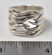 Wide Band Ring in Sterling Silver