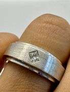 14K White Gold Princess Cut Diamond Ring