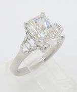 Stunning IGI Certified 3.76CTW Radiant Cut Diamond Ring