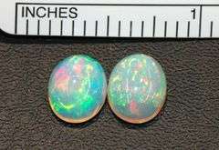 Fiery Natural Opal - Lot of 2