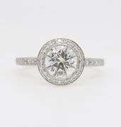 Platinum Ritani Diamond Engagement Ring