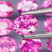 Superb 2.60ct set of top reddish pink Sapphires -UNTREATED!