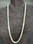 Italian Sterling Silver 925 7mm Miami Cuban Chain 24" Necklace