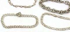 Group lot of 4 vintage 925 sterling silver bracelets