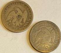 1861&1891 S Seated Quarters