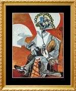 Collectible Vintage Pablo Picasso, Musketeer with Pipe