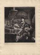 Rare Rembrandt Van Rijn Heliogravure Signed In The Plate 1883
