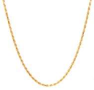 14kt Yellow gold Rope chain necklace
