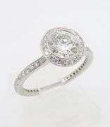 Platinum Ritani Diamond Engagement Ring