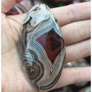 Polished Natural Agate Palm Stone