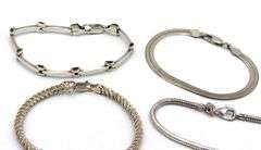 Vintage 925 sterling silver group lot of 7 bracelets
