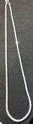 ELEGANT 14K WHITE GOLD LAB DIAMOND TENNIS NECKLACE