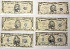 2 X 1934 D 1953 53A  $5 Silver Certificates