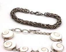 Vintage 925 sterling silver group lot of 4 bracelets