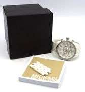 Michael Kors mother of pearl crystal dial quartz watch