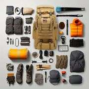 2-Piece Tactical Hiking Backpack Set Camping Pack