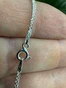 Italian Sterling Silver 925 1.25mm Spiga Wheat Chain 24" Necklace