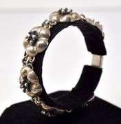 Flower Link Bracelet in Sterling Silver