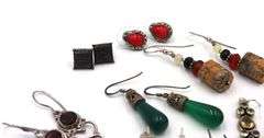 Group lot of Vintage 925 sterling silver earrings