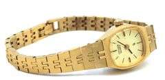 Citizen quartz ladies gold tone watch