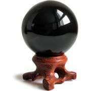 Black Obsidian Crystal Sphere