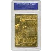 1997 Michael Jordan 23K Gold Card Graded Mint 10