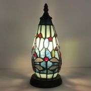 Mini Tiffany Dragonfly Stained Glass Lamp