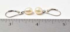 Pearl Dangle Earrings in Sterling Silver