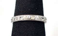 Brilliant Diamond Band Ring in Platinum