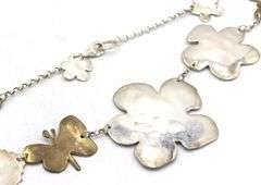 Set of Vintage 925 sterling silver necklace and dangle earrings