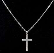 Cross Pendant Necklace in Sterling Silver