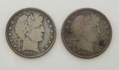 1901 & 1902 O Barber Half Dollar, Circulated