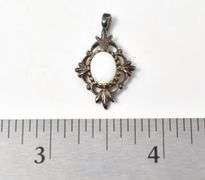 Opal Gemstone Pendant in Sterling Silver